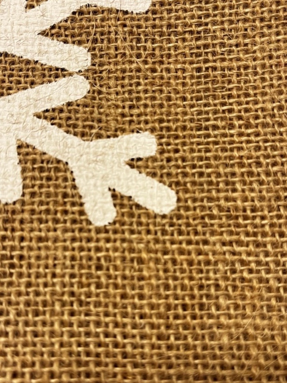 Rustic Burlap Christmas Tree Skirt – 48” Snowflake Farmhouse Style – NWT - Picture 5 of 11